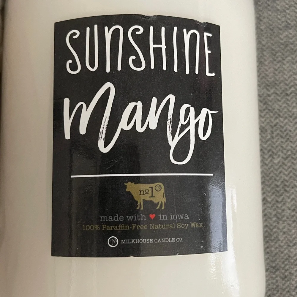 Milkhouse Candle Co. Farmhouse Jar Candle Sunshine 🌞 Mango 🥭